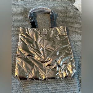 Victoria’s Secret gold tote